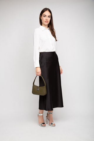 Bolso de piel - Verde oliva