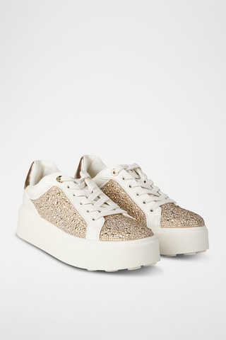 Zapatillas con plataforma - Crema