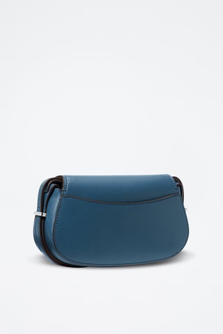 Bandolera de piel - Azul oscuro