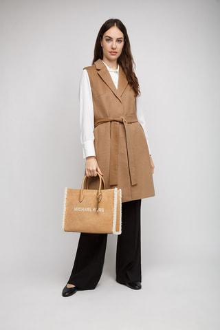 Bolso de nobuk - Beige