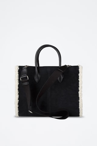 Bolso de nobuk - Negro