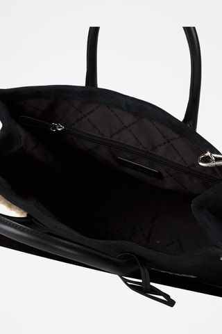 Bolso de nobuk - Negro