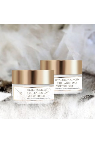 2 crèmes de jour à l'acide hyaluronique et au collagène - 2 x 50 ml