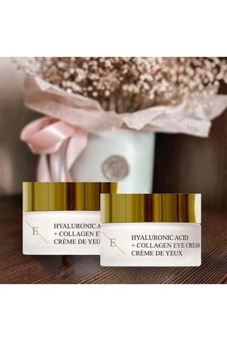 2 crèmes de jour à l'acide hyaluronique et au collagène - 2 x 30 ml