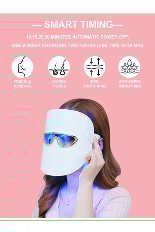 Masque facial luminothérapie