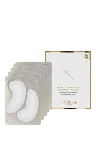 5 patchs yeux hydro-gel double collagène et rose