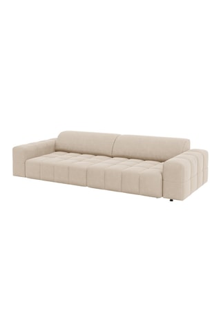 Canapé Luc - Beige - 4 places - Toucher velours