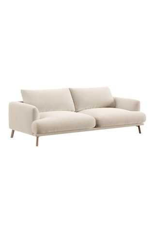 Canapé Margot - Beige - 3 places - En tissu velours