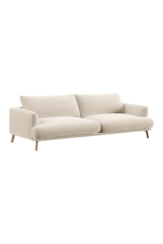 Canapé Margot - Beige - 4 places - En tissu velours