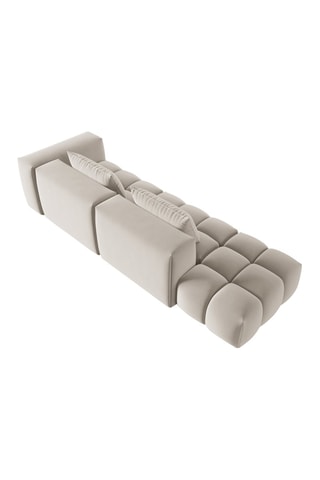 Canapé gauche modulaire Lorella - Beige clair