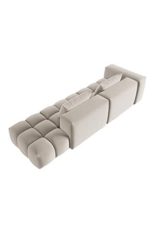 Canapé droit modulaire Lorella - Beige clair