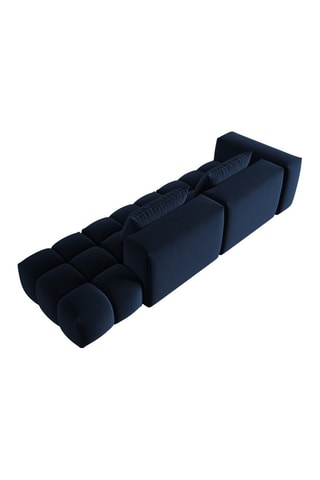 Canapé droit modulaire Lorella - Bleu roi