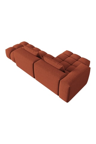 Canapé d'angle gauche modulaire Lorella - Corail