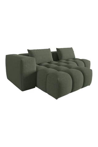 Canapé d'angle gauche Lorella - Vert olive