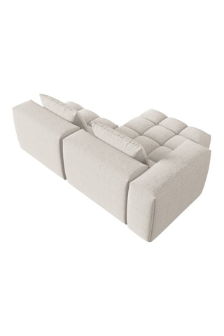 Canapé d'angle gauche modulaire Lorella - Beige