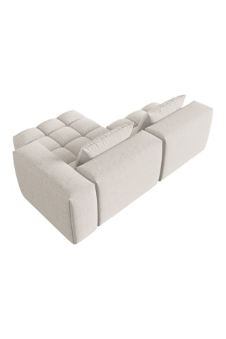 Canapé d'angle droit modulaire Lorella - Beige