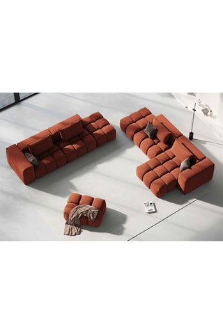 Canapé droit modulaire Lorella - Corail