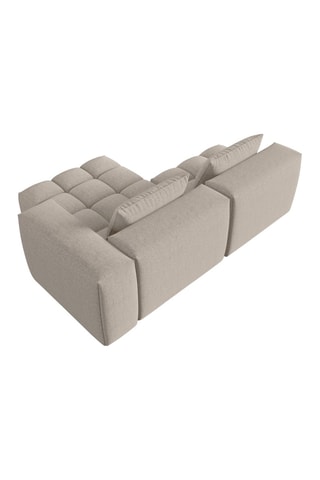 Canapé d'angle droit modulaire Lorella - Sable