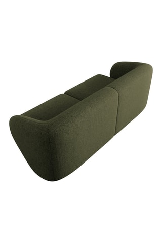 Canapé modulaire Lionel - Kaki - 2 places - Toucher tissu chenille