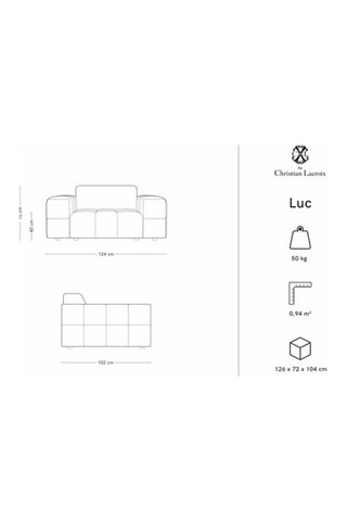 Fauteuil Luc - Gris clair
