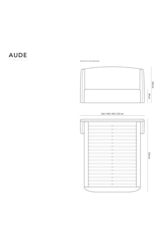Lit Aude - Beige clair