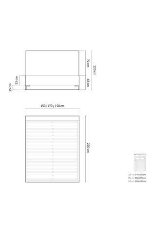Lit-coffre avec sommier Polly - Bleu marine