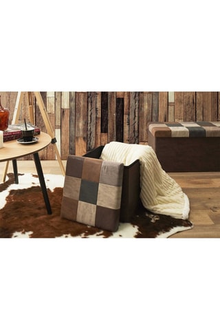 Coffre pouf - 
Marron