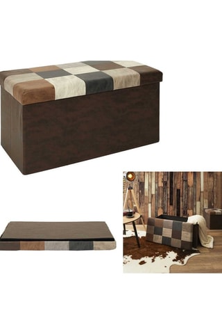 Coffre pouf - 
Marron