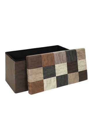 Coffre pouf - 
Marron