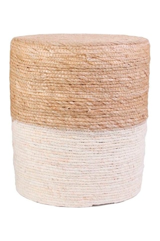 Pouf Blue Lagoon - Beige et écru