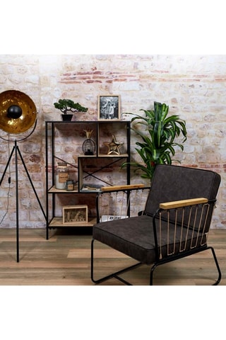 Meuble de rangement - Noir et imitation bois