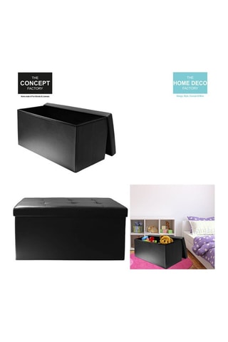 Banc-coffre de rangement  - Noir