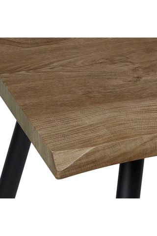 Table à manger - Noir et imitation bois