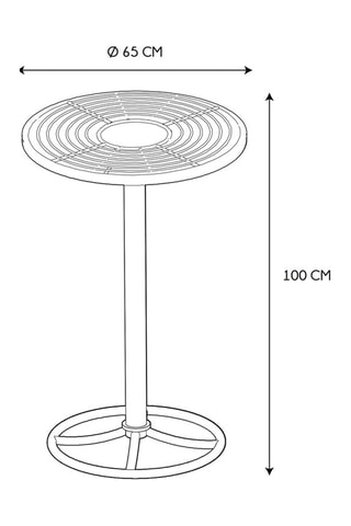 Table de bar mange debout - Noir et imitation bois