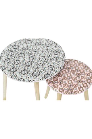 2 tables gigogne - Rouge