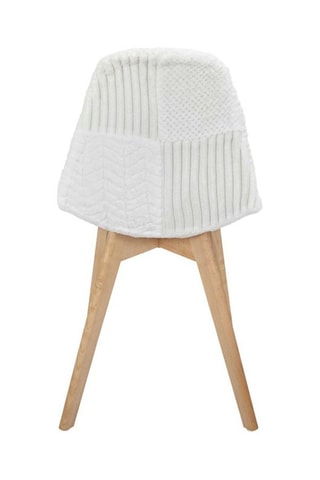 2 chaises - Naturel et blanc