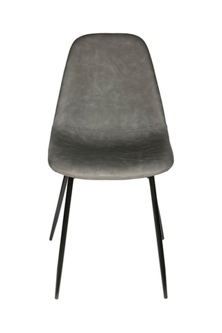 2 chaises - Gris et noir