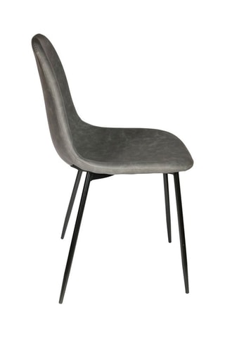 2 chaises - Gris et noir