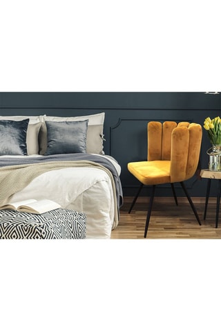 2 chaises Ariel - Jaune et noir