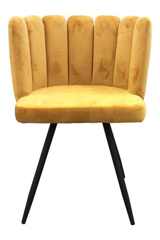 2 chaises Ariel - Jaune et noir