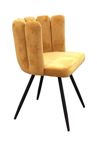 2 chaises Ariel - Jaune et noir