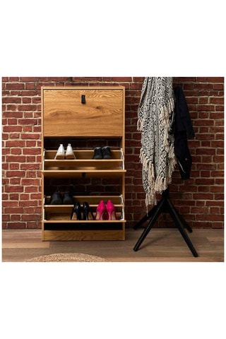 Meuble à chaussures 3 portes - Naturel