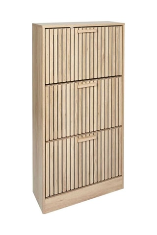 Meuble à chaussures 3 abattants Klaus - 60 x 113 x 24 cm