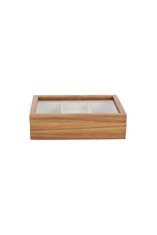 Boite à bijoux en bois -
24 cm - Marron