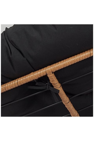 Fauteuil pivotant Cancun - Noir et marron