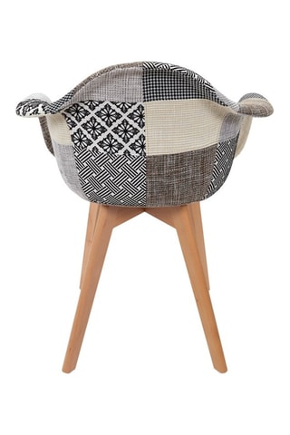 2 fauteuils patchwork - Gris et blanc