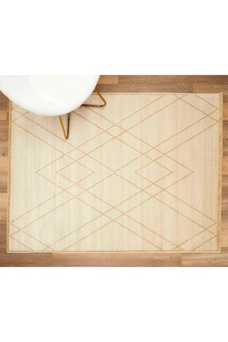 Tapis Londres - Crème et doré - 120 x 180 cm