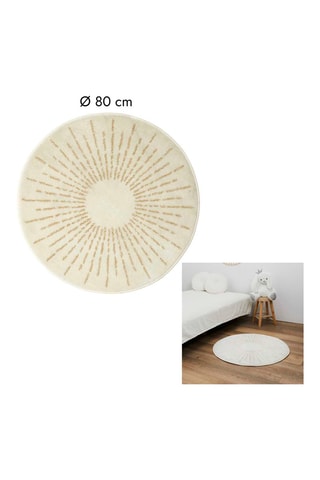 Tapis Soleil - Crème et doré - 80 cm