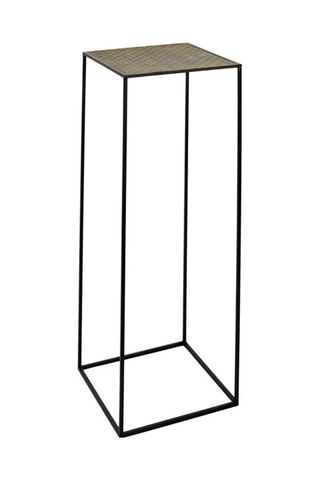 Table d'appoint gigogne Mirage - Noir et doré - 34 et 30 cm