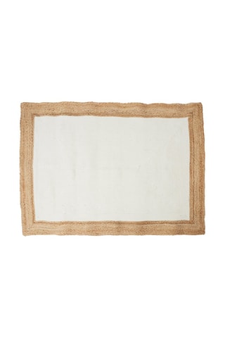 Tapis Patio - Blanc et beige - 120 x 170 cm